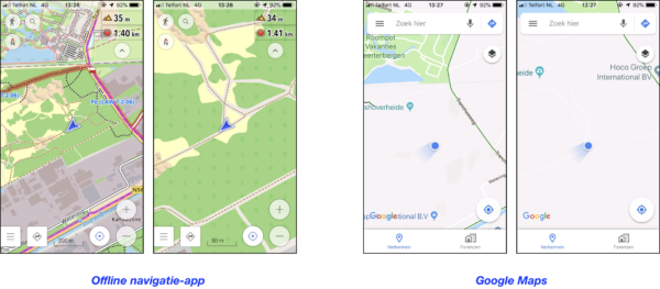 Google Maps versus OsmAnd